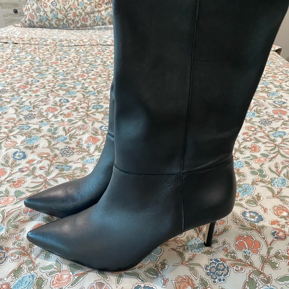 Ralph Lauren Black Heeled Boots, 10B - Picture 8 of 11